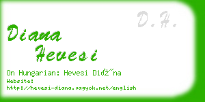diana hevesi business card